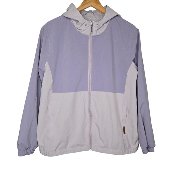 Voyager Womens Purple Outdoor Windbreaker Full Zip Jacket Size Medium - Picture 1 of 9